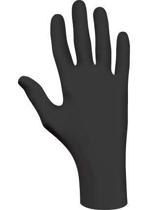 GLOVE NITRILE DISPOSABLE;BLACK 4 MIL 50 GLV BX - Disposable